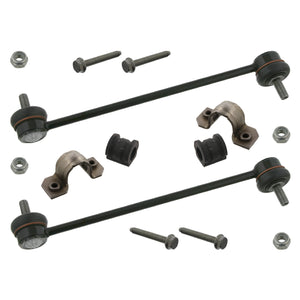 Front Anti Roll Bar Bush Kit Inc Stabiliser Links Fits Volkswagen Pol Febi 37079
