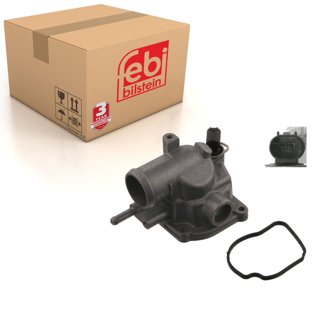 Thermostat Inc Housing Seal & Temperature Sensor Fits Jeep Grand Cher Febi 37456