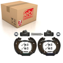 Load image into Gallery viewer, Rear Brake Shoe Set Inc Additional Parts Fits Peugeot 106 Citroen Sax Febi 37484