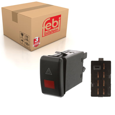 Hazard Warning Flasher Fits Skoda Octavia 1U OE 1U0953235F Febi 37509