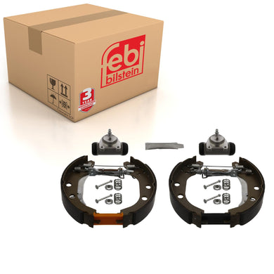 Rear Brake Shoe Set Inc Additional Parts Fits Renault Kangoo I Febi 37512