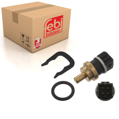 Coolant Temperature Sensor Inc Seal & Retaining Spring Fits Audi A4 q Febi 37521