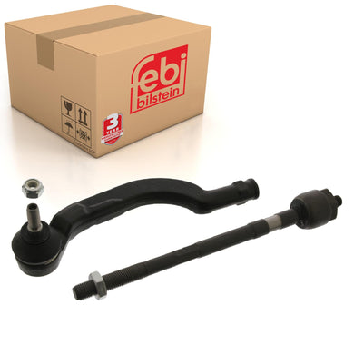 Front Left Tie Rod Inc Tie Rod End Nut & Lock Nut Fits Vauxhall Movan Febi 37627