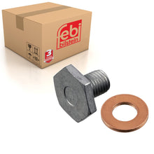 Load image into Gallery viewer, Oil Drain Plug Inc Sealing Ring Fits Ford C-MAX Ecosport Fiesta Van F Febi 38218