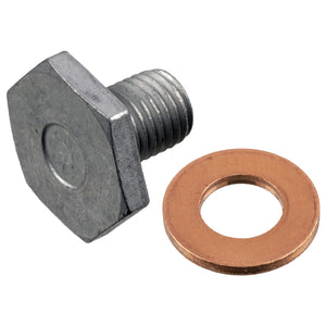 Oil Drain Plug Inc Sealing Ring Fits Ford C-MAX Ecosport Fiesta Van F Febi 38218