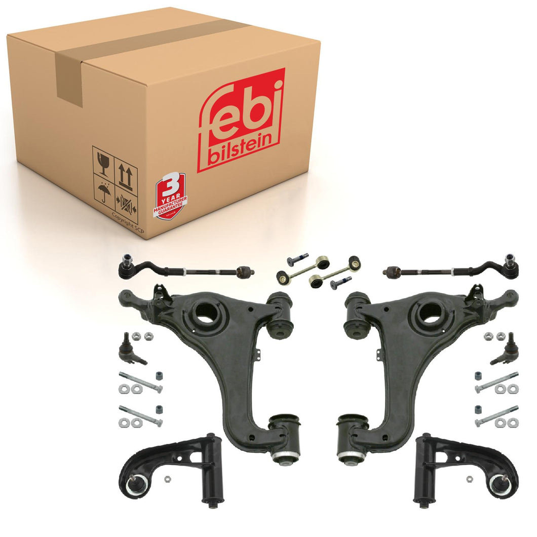 Front Control Arm Kit Inc Additional Parts Fits Mercedes Benz E 200 C Febi 38498