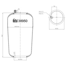 Load image into Gallery viewer, Air Spring No Piston Fits Mercedes Benz Actros Atego 18t Axor IIActro Febi 38950