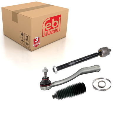 Front Right Tie Rod Inc Steering Boot Set Fits Peugeot 207 Citroen C3 Febi 39034