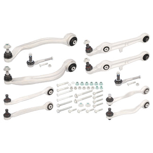 Front Control Arm Kit Inc Tie Rod Ends No Stabiliser Links Fits Audi Febi 39402