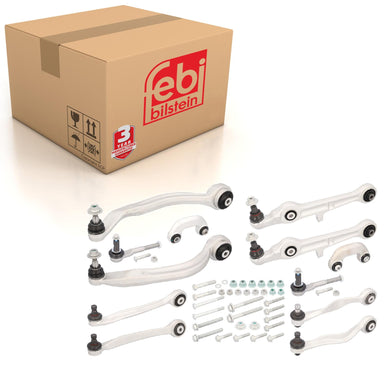 Front Control Arm Kit Inc Stabiliser Links & Ends Fits Audi A4 Avant Febi 39404