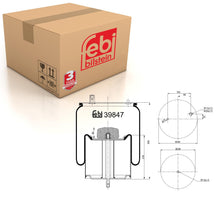 Load image into Gallery viewer, Rear Air Spring Inc Steel Piston &amp; Piston Rod Fits Volvo FE G2 G3FE R Febi 39847