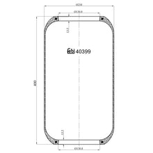 Load image into Gallery viewer, Rear Air Spring No Piston Fits Volvo B11 R G3 B12 M B13 B5 RH B6 B7 B Febi 40399