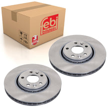 Load image into Gallery viewer, Pair of Front Brake Disc Fits Renault Clio Grand Scenic Laguna Latitu Febi 43949