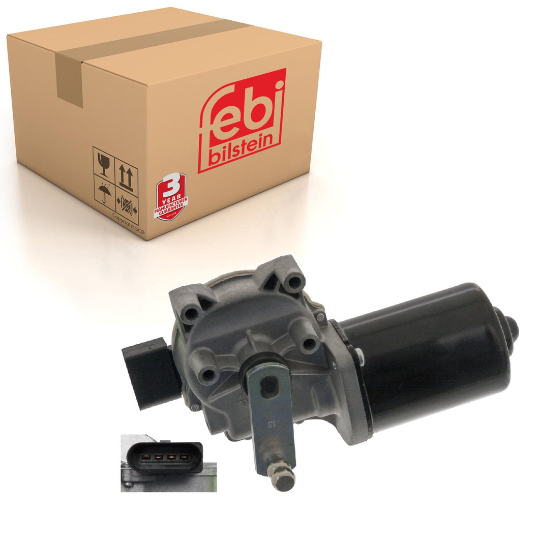 Front Wiper Motor Fits Volkswagen Amarok S1 Transporter LHD Only Febi 48671