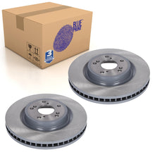 Load image into Gallery viewer, Pair of Front Brake Discs Fits Honda CR-V OE 45251-TNY-E01 Blue Print ADBP430130