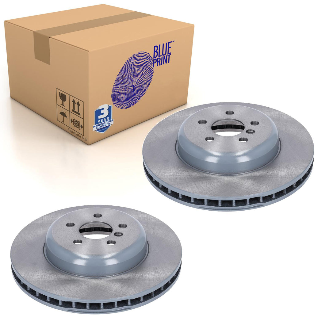 Pair of Front Brake Discs Fits BMW OE 34 11 6 860 909 Blue Print ADBP430140