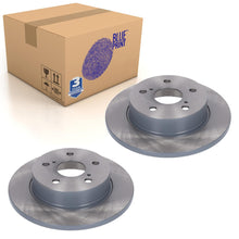 Load image into Gallery viewer, Pair of Rear Brake Discs Fits Toyota Corolla 42431-02320 Blue Print ADBP430147