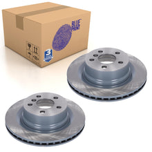 Load image into Gallery viewer, Pair of Rear Brake Discs Fits BMW 3 Series 34 20 6 877 213 Blue Print ADBP430148