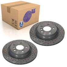 Load image into Gallery viewer, Pair of Rear Brake Discs Fits Mini F60 OE 34 21 6 86 41 35 Blue Print ADBP430156