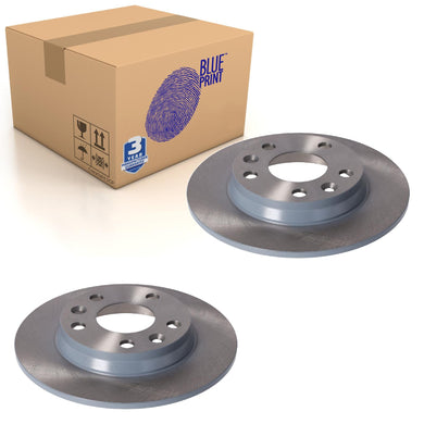 Pair of Rear Brake Disc Fits Renault Zoe 440A09572R Blue Print ADBP430167
