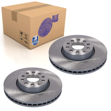 Pair of Front Brake Disc Fits VW Golf Audi A3 5WA615301 Blue Print ADBP430169