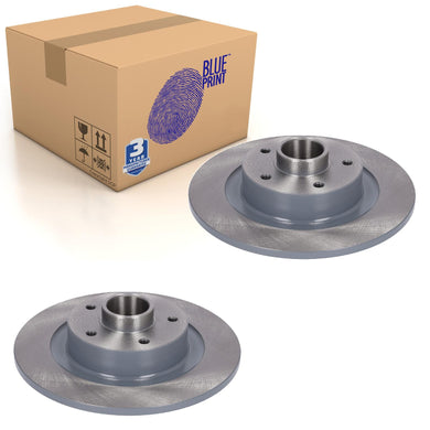 Pair of Rear Brake Disc Fits Renault Megane 432029176R Blue Print ADBP430173