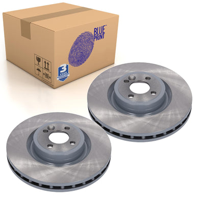 Pair of Front Brake Disc Fits Mini Cooper R56 34116858071 Blue Print ADBP430175
