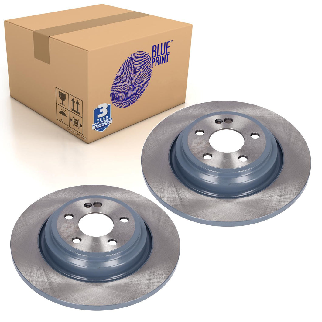 Pair of Rear Brake Disc Fits Mercedes GLE 1674238700 Blue Print ADBP430186
