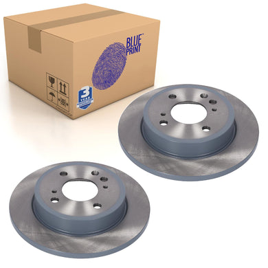 Pair of Rear Brake Disc Fits Honda Jazz 42510TZEJ00 Blue Print ADBP430188