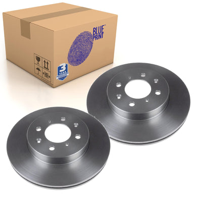 Pair of Front Brake Disc Fits Honda Concerto OE 44400SK3E10 Blue Print ADH24336