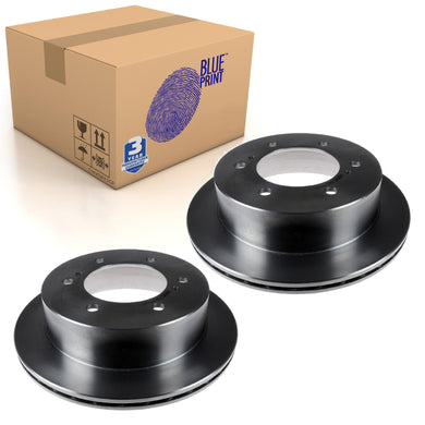 Pair of Rear Brake Disc Fits Nissan Terrano OE 4320632G00 Blue Print ADN14382