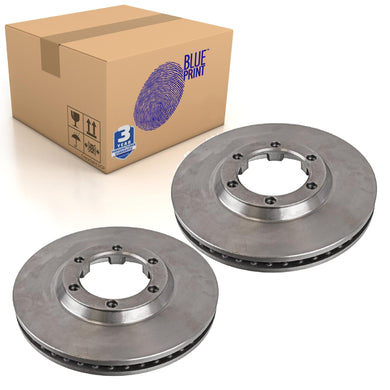 Pair of Front Brake Disc Fits Isuzu D-Max KB Pickup Blue Print ADZ94328