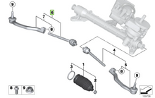 Load image into Gallery viewer, Front Right Tie Rod Inc Tie Rod End Fits Mini BMW Cooper R50 R53 One Febi 21489