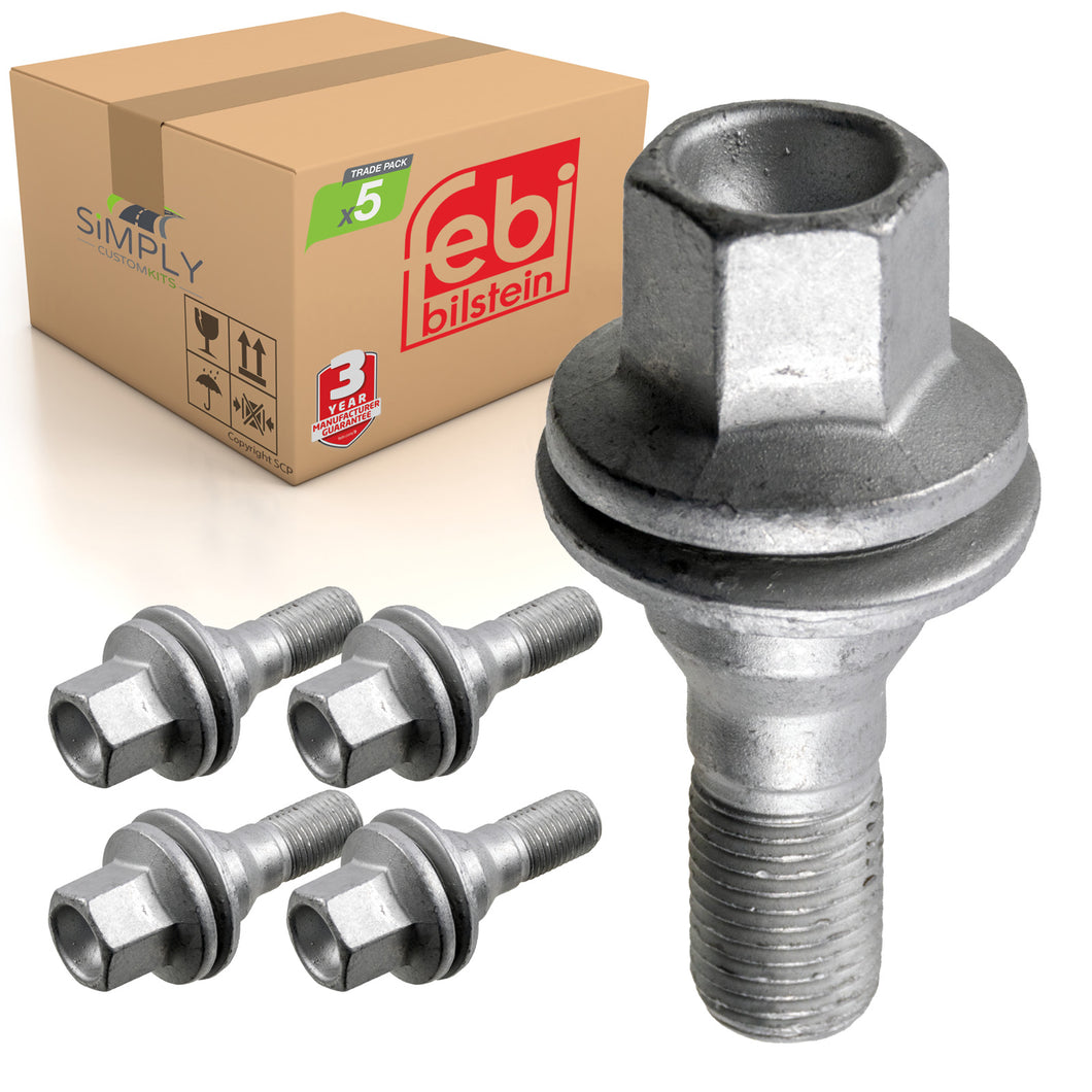 5x Alloy Wheel Bolt Fits Vauxhall Combo Crossland Grandland Febi 29208
