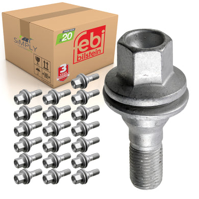 20x Alloy Wheel Bolt Fits Vauxhall Combo Crossland Grandland Febi 29208