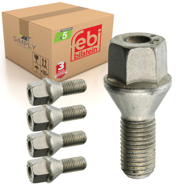 5x Alloy Steel Wheel Bolt Nut Fits Vauxhall Astra Vectra Zafira Febi 05683