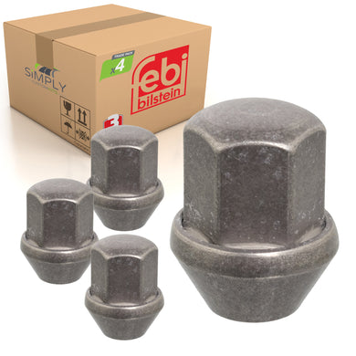 4x Steel Wheel Nut Stud Bolt Front Or Rear Fits Ford Connect Transit Febi 36655