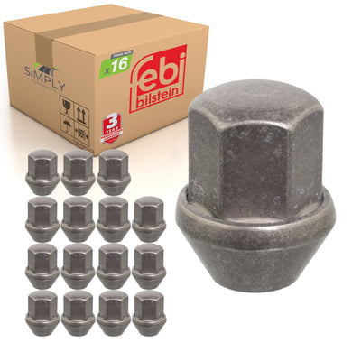 16x Steel Wheel Nut Stud Bolt Fits Ford Connect Transit Febi 36655