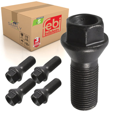 5x BMW M14 Wheel Bolt Nut Alloy Steel Fits E70 F10 F11 F15 F20 F85 Febi 26744