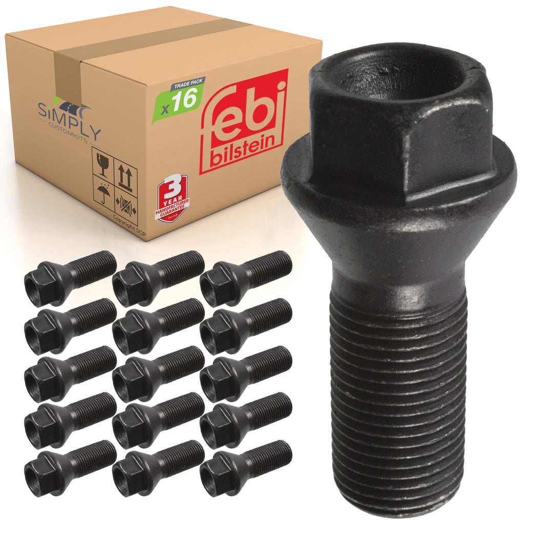 16x BMW M14 Wheel Bolt Nut Alloy Steel Fits E70 F10 F11 F15 F21 F85 Febi 26744