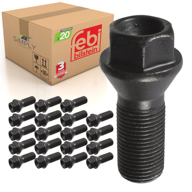 20x BMW M14 Wheel Bolt Nut Alloy Steel Fits F10 F11 F15 F20 F21 F85 Febi 26744