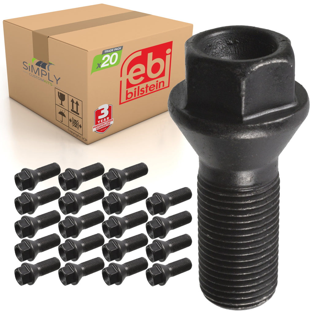 20x BMW M14 Wheel Bolt Nut Alloy Steel Fits F10 F11 F15 F20 F21 F85 Febi 26744