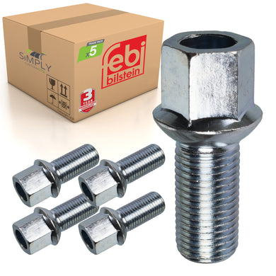 5x Alloy Steel Wheel Bolt Fits VW Golf Polo Fox Seat Ibiza Leon Febi 09801