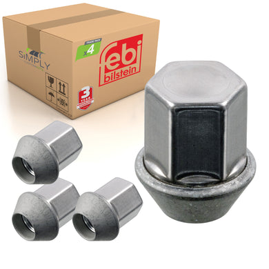 4x Alloy Wheel Nut Fits Ford Galaxy S-MAX OE 1676176 Febi 46661