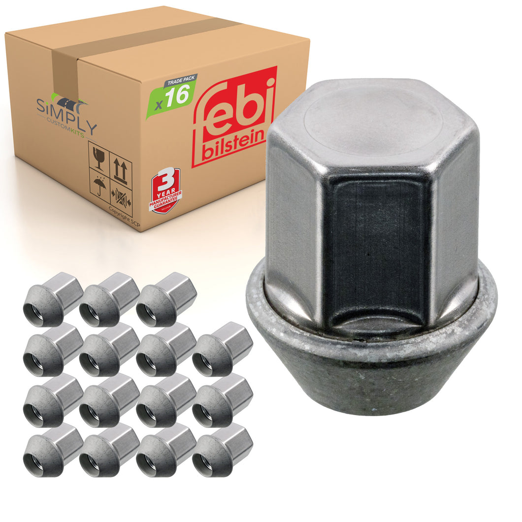 16x Alloy Wheel Nut Fits Ford Galaxy S-MAX OE 1676176 Febi 46661