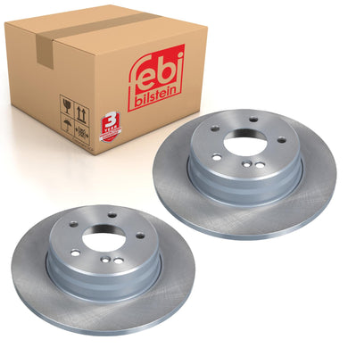 Pair of Rear Brake Disc Fits Mercedes Benz C-Class Model 202 203 CLC Febi 04628