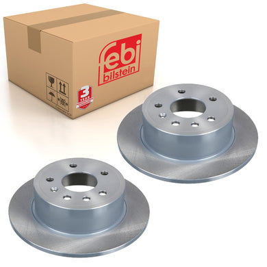 Pair of Rear Brake Disc Fits Vauxhall Carlton Senator Omega A B Febi 04850