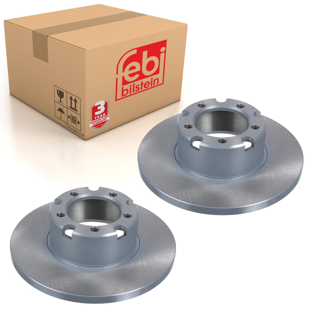 Pair of Front Brake Disc Fits Mercedes Benz T 1 Model 601 602 2 611 6 Febi 04876