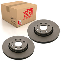 Load image into Gallery viewer, Pair of Front Brake Disc Fits Vauxhall Astra Cavalier Corsa Tigra F B Febi 05185
