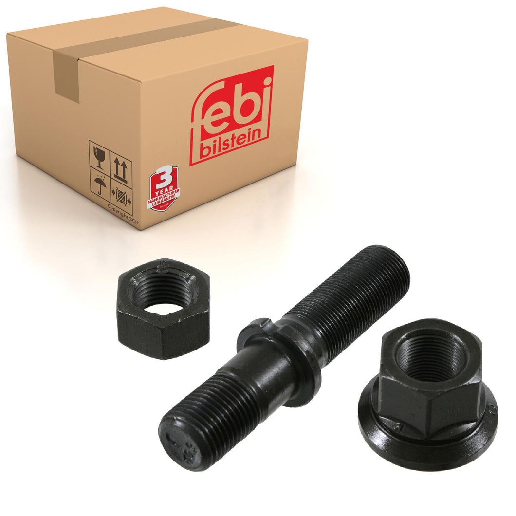 Wheel Stud Inc Pressure Plate Nut & Counter-Nut Fits Bergische Achsen Febi 05209